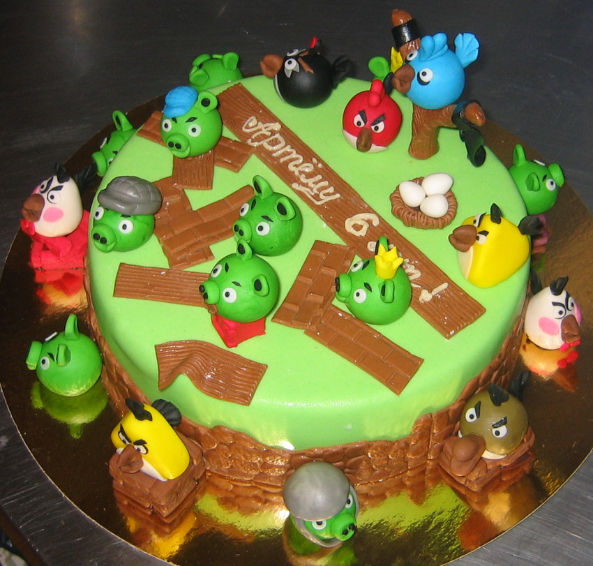 Детский торт Angry Birds
